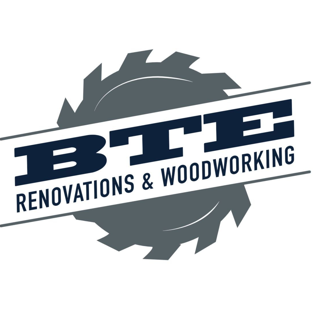 BTE renovations and woodworking logo